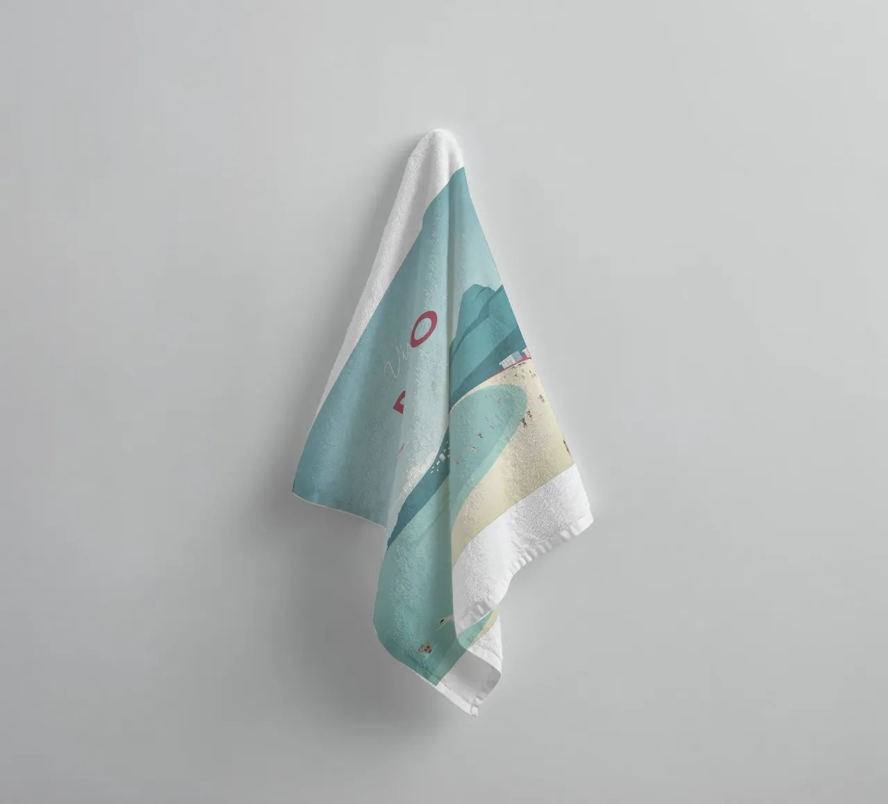 very nice view of the airplane towel by damon store