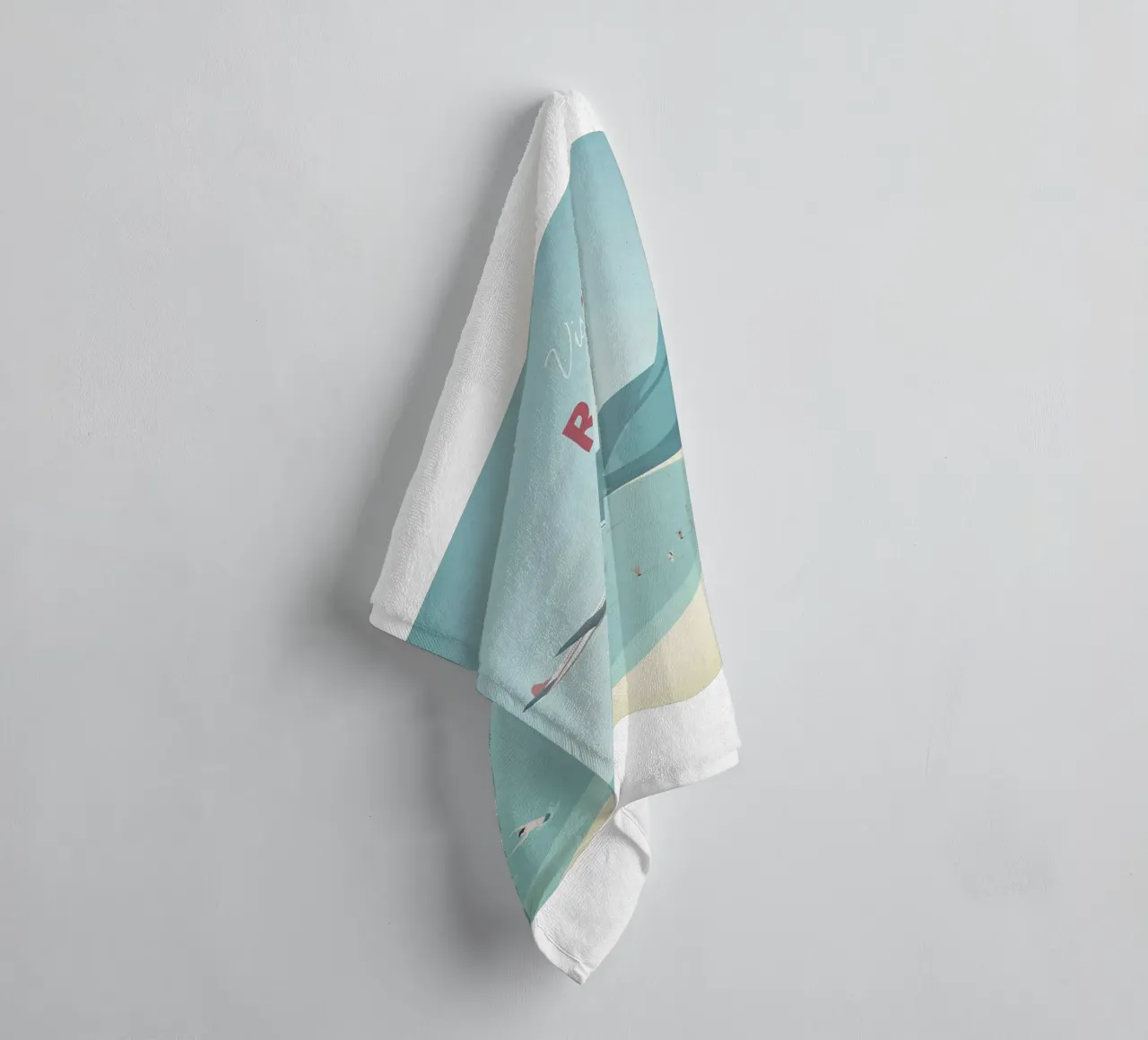 very nice view of the airplane towel by damon store
