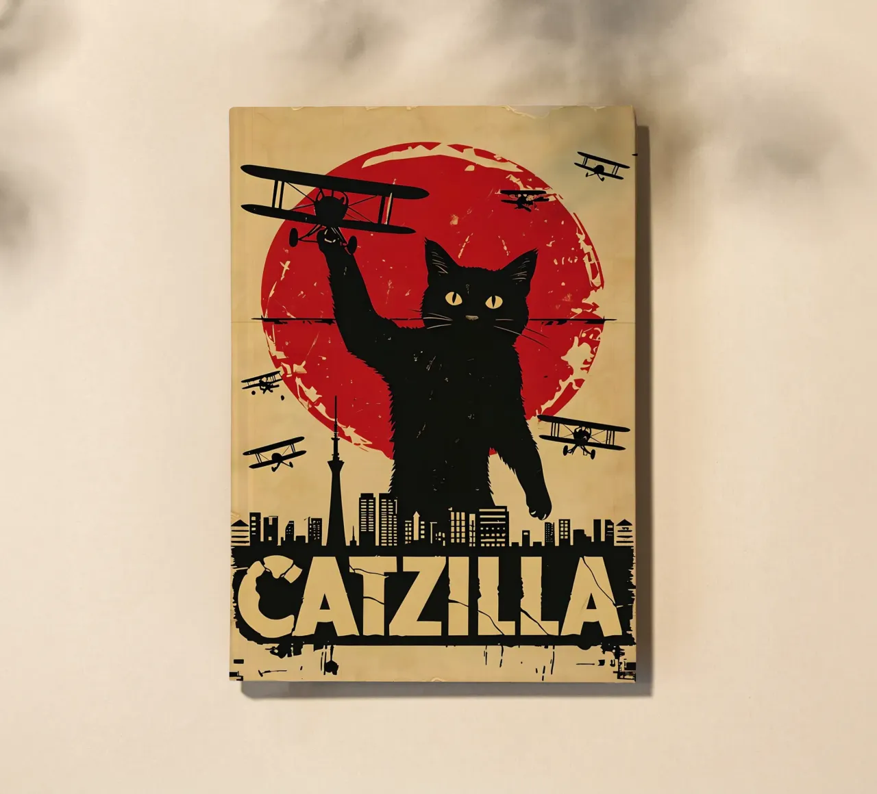 Poster d'epoca di Catzilla diario da 🥝 KIWI STORE