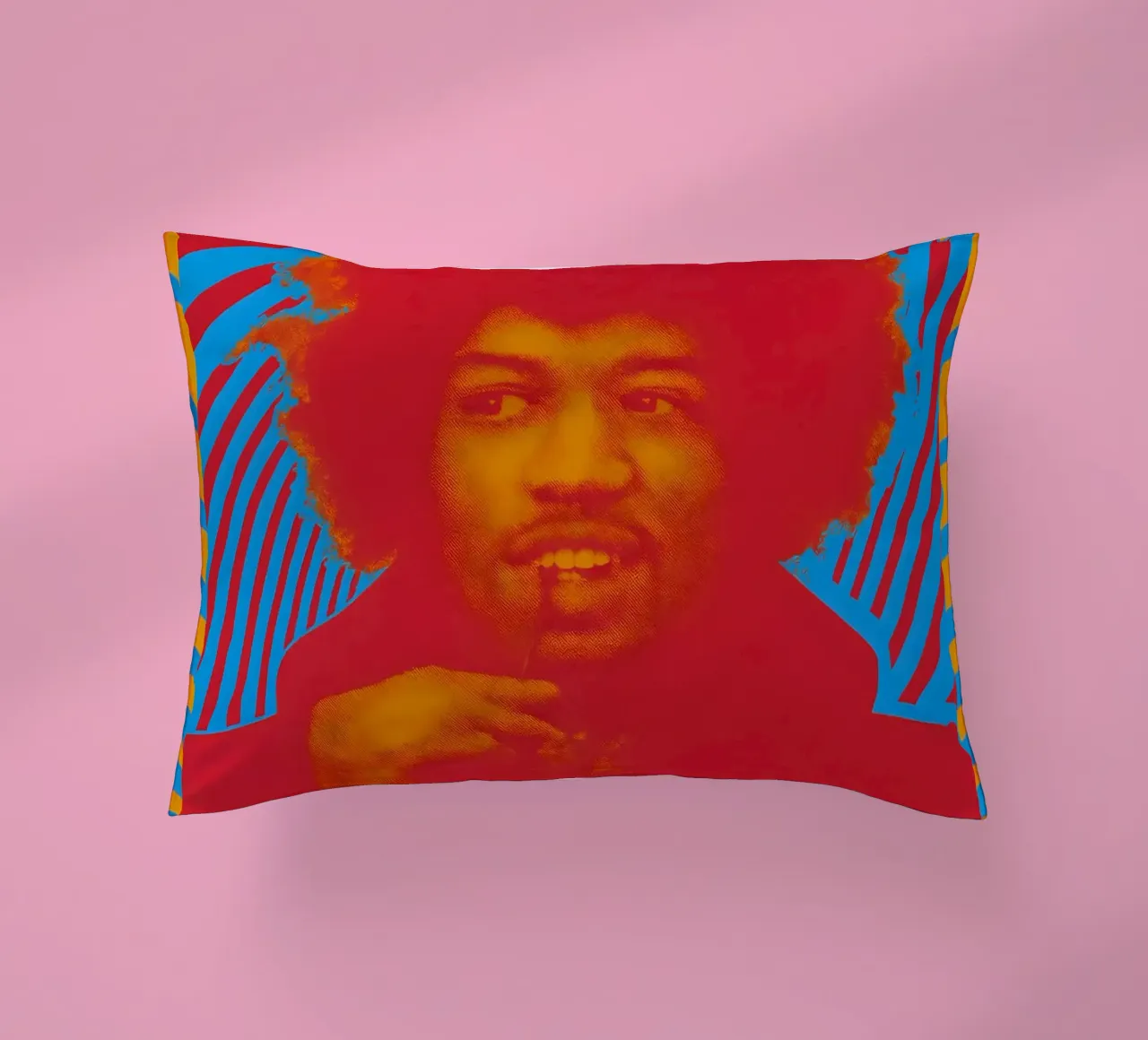 Jimi Hendrix Music Gig Concert Poster Classic Retro Rock decorative cushion by DGUnder