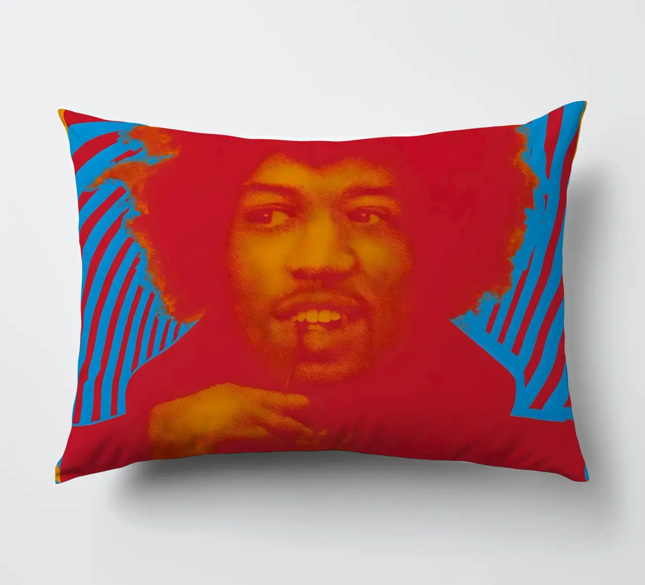 Jimi Hendrix Music Gig Concert Poster Classic Retro Rock decorative cushion by DGUnder