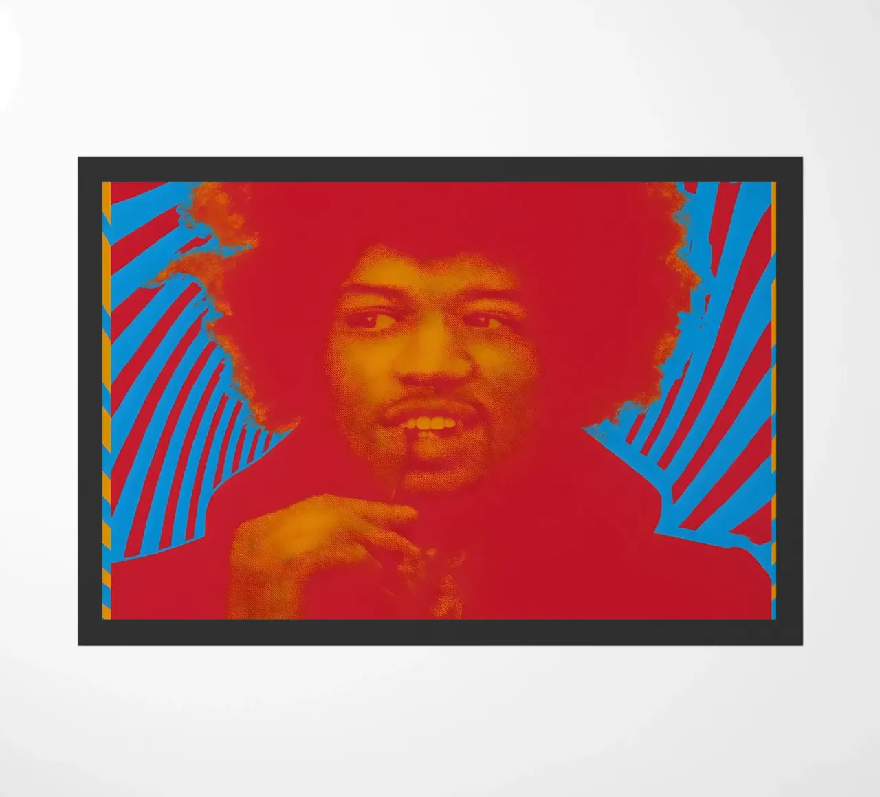 Jimi Hendrix Music Gig Concert Poster Classic Retro Rock doormat by DGUnder