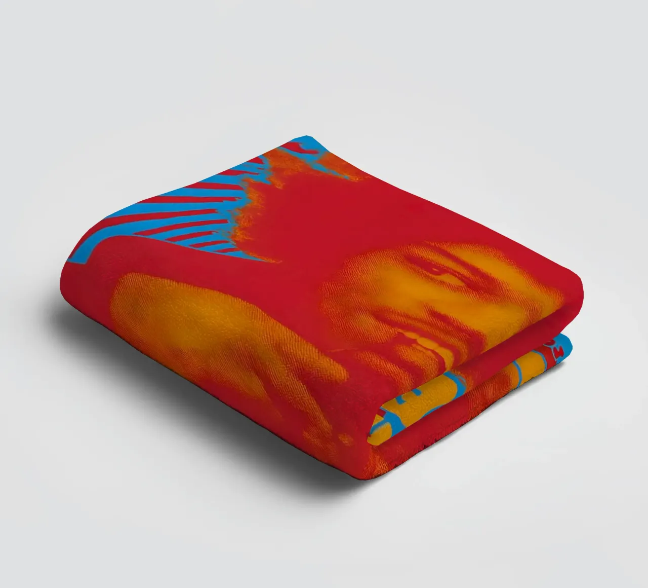 Jimi Hendrix Music Gig Concert Poster Classic Retro Rock towel by DGUnder