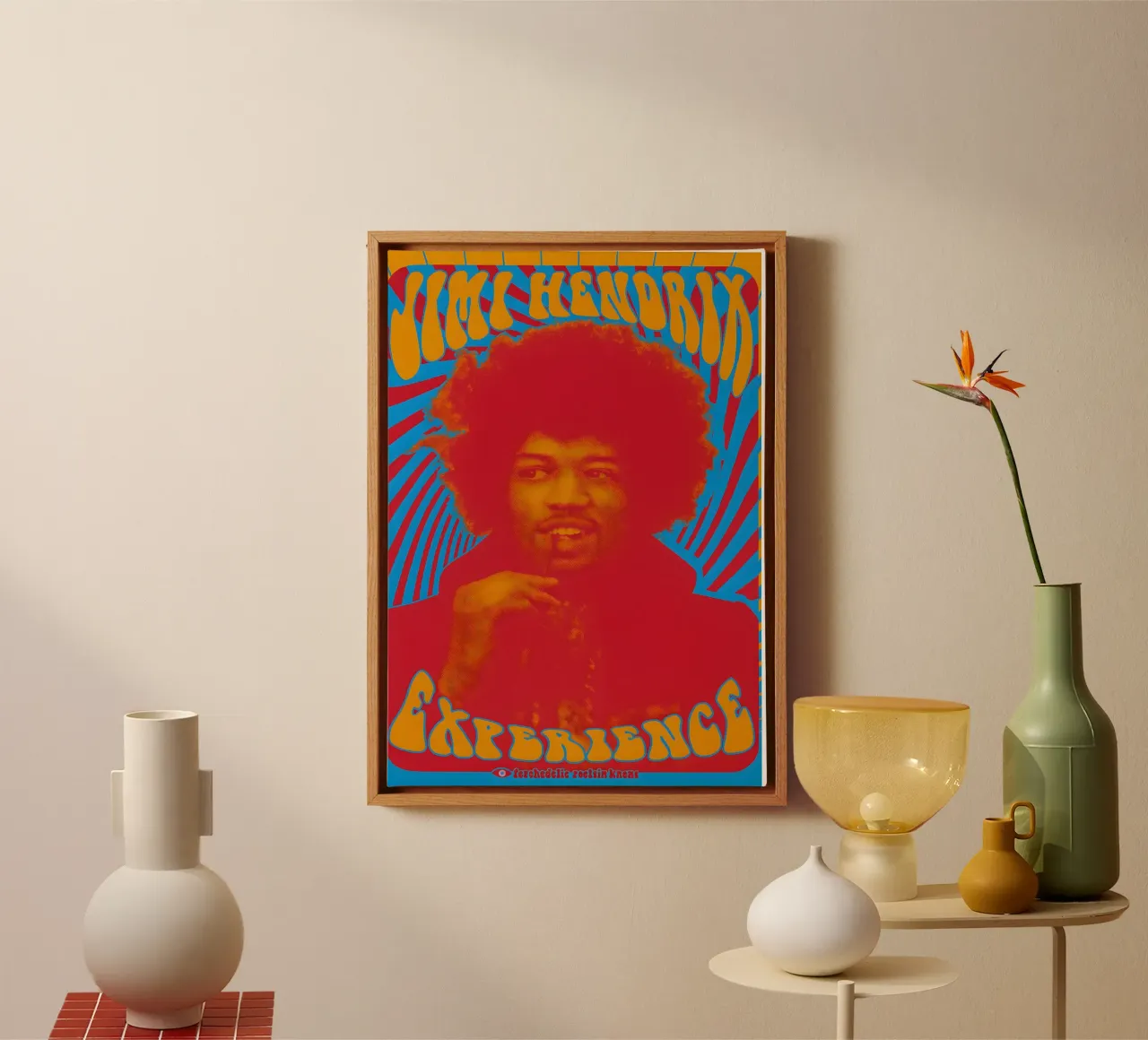 Jimi Hendrix Music Gig Concert Poster Classic Retro Rock canvas by DGUnder