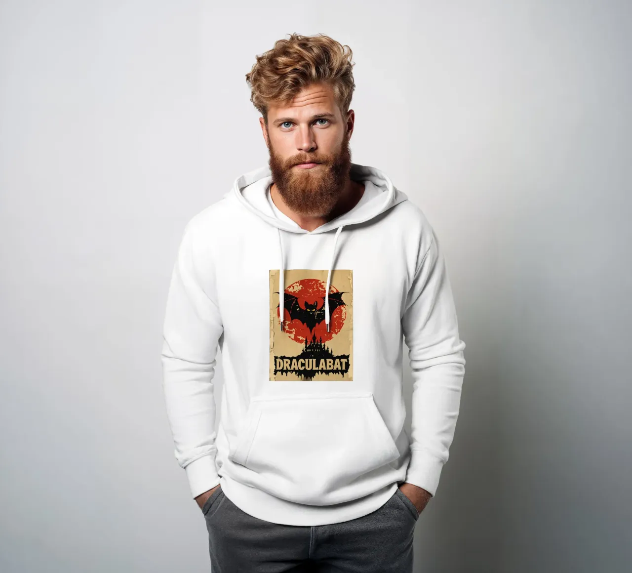 Poster d'epoca di Draculabat felpa con cappuccio da 🥝 KIWI STORE