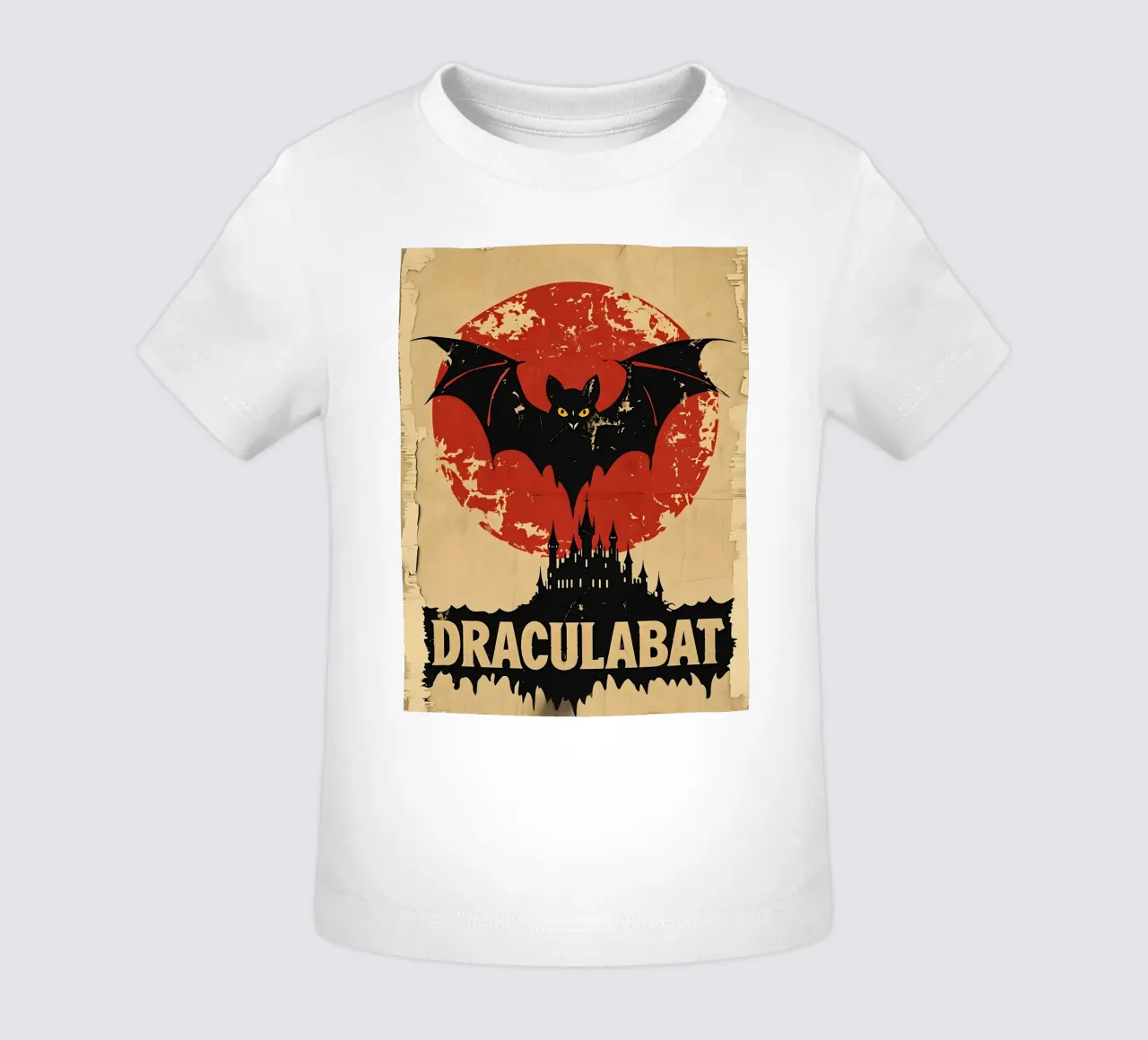 Poster d'epoca di Draculabat maglietta neonato da 🥝 KIWI STORE