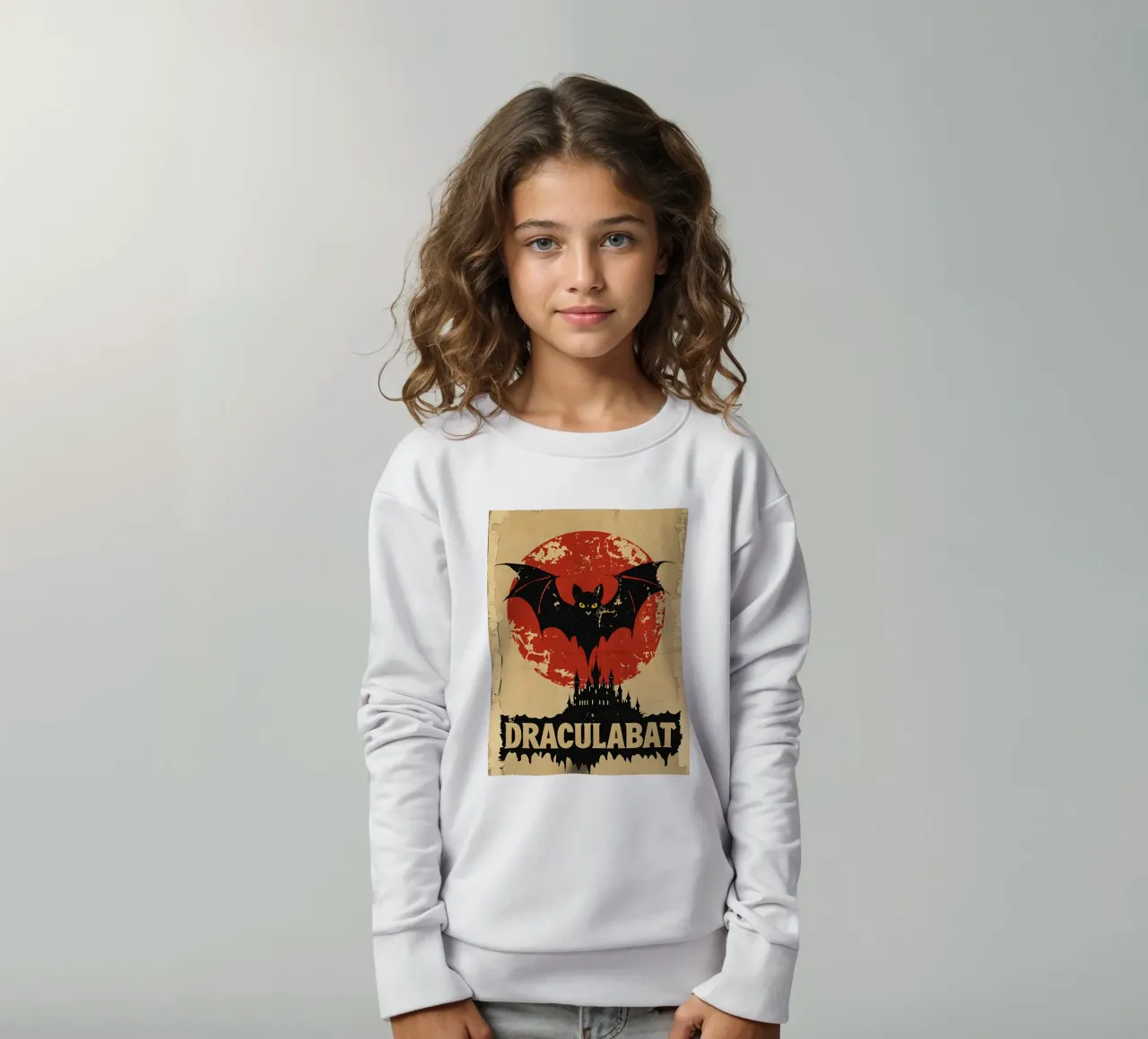 Poster d'epoca di Draculabat felpa bambino da 🥝 KIWI STORE