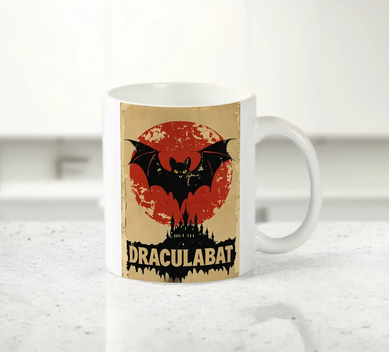 Poster d'epoca di Draculabat tazza in ceramica da 🥝 KIWI STORE