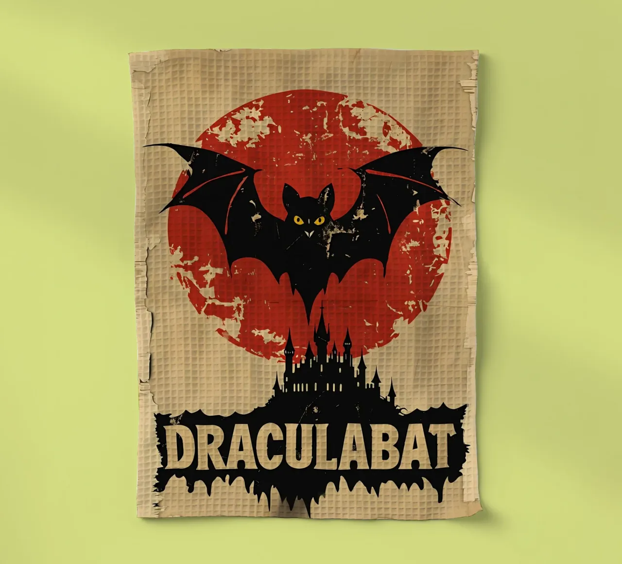 Poster d'epoca di Draculabat canovaccio da cucina da 🥝 KIWI STORE