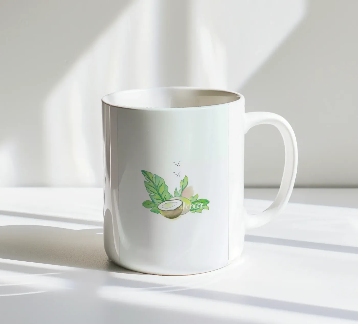 El Coco ceramic mug by Sandra De Leon