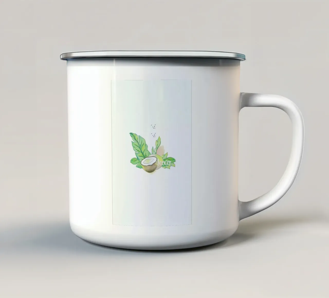 El Coco tazza in smalto da Sandra De Leon
