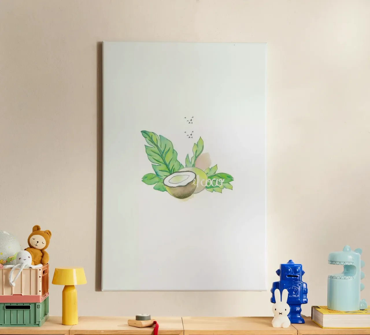 El Coco canvas van Sandra De Leon