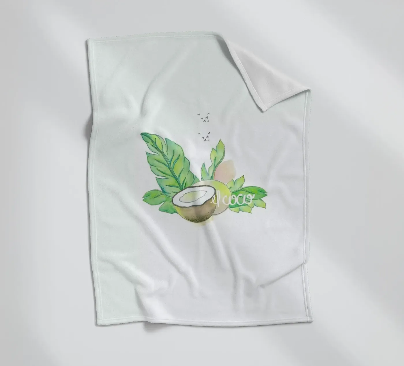 El Coco fleece blanket by Sandra De Leon