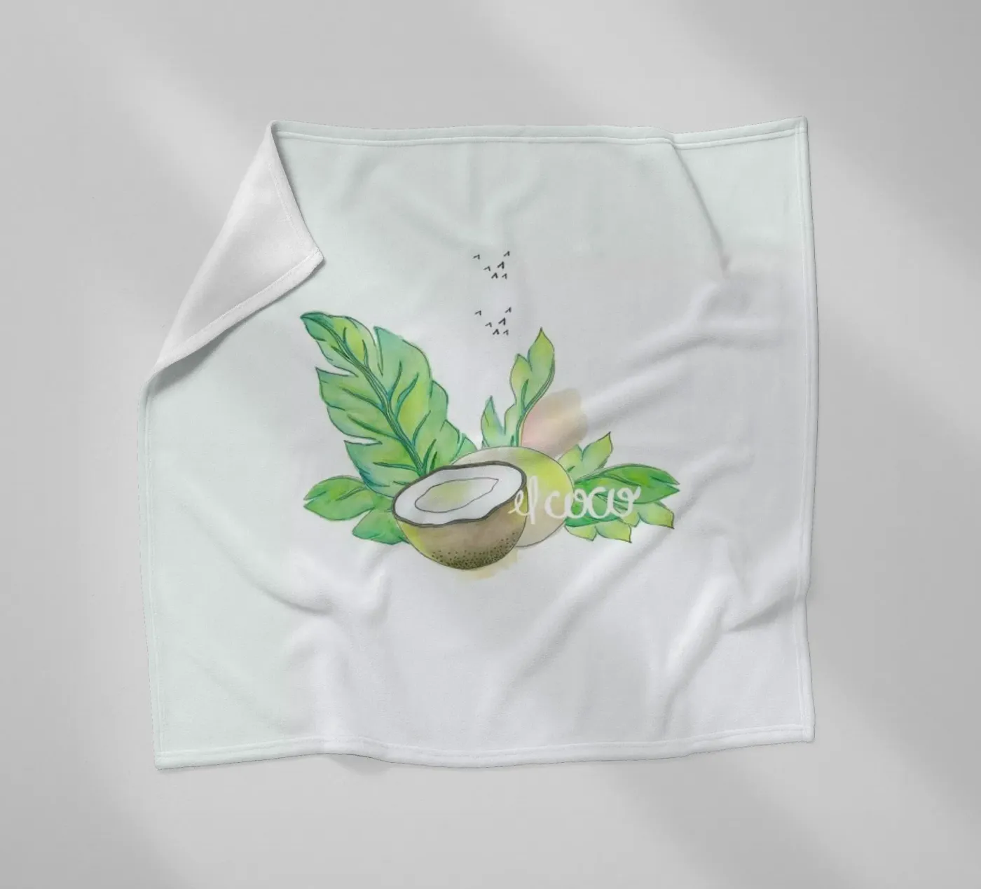 El Coco fleece blanket by Sandra De Leon