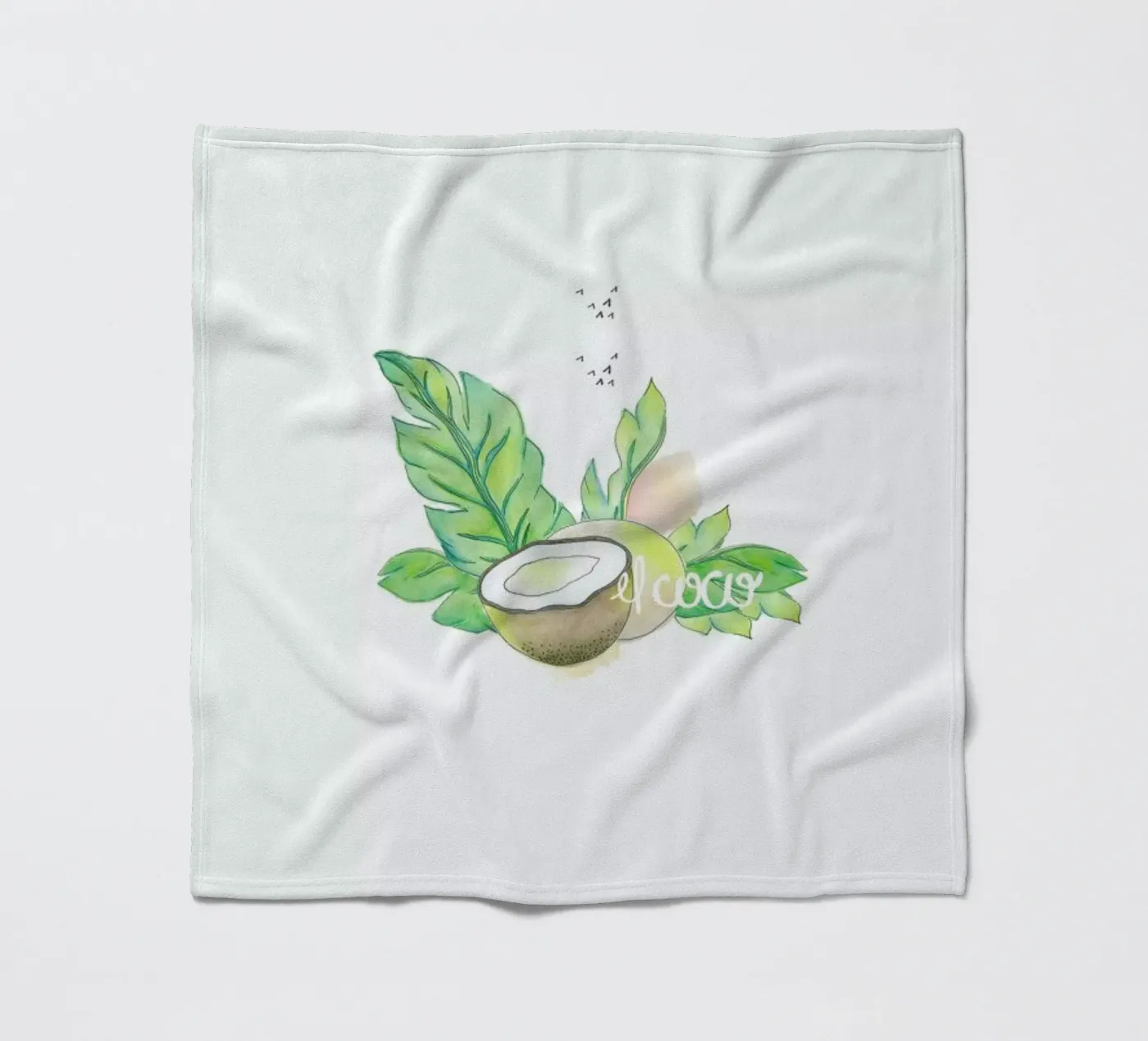 El Coco fleece blanket by Sandra De Leon