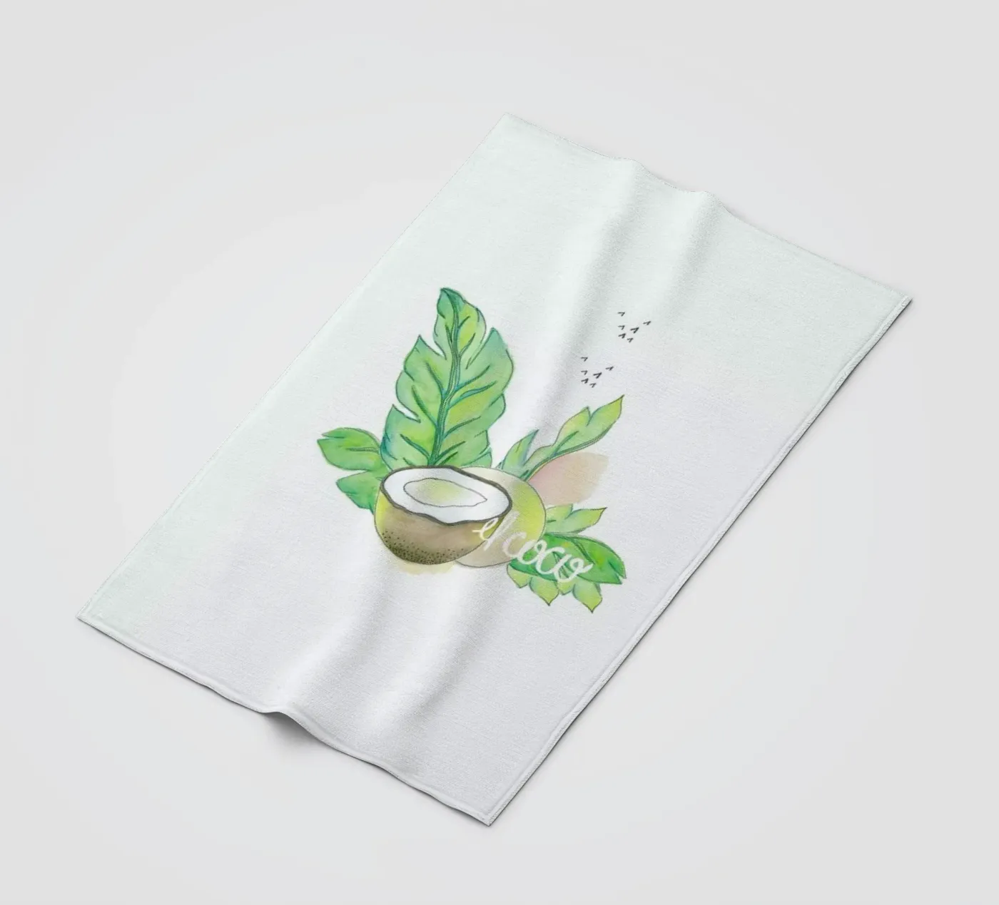 El Coco fleece blanket by Sandra De Leon