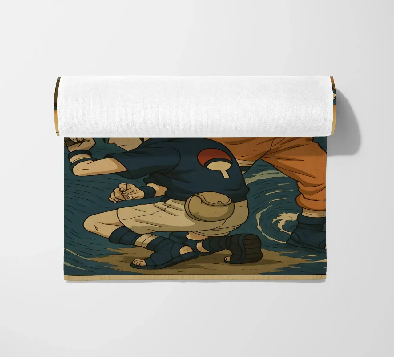 Vintage Naruto and Sasuke Japan Art telo mare da KakiHanryJP