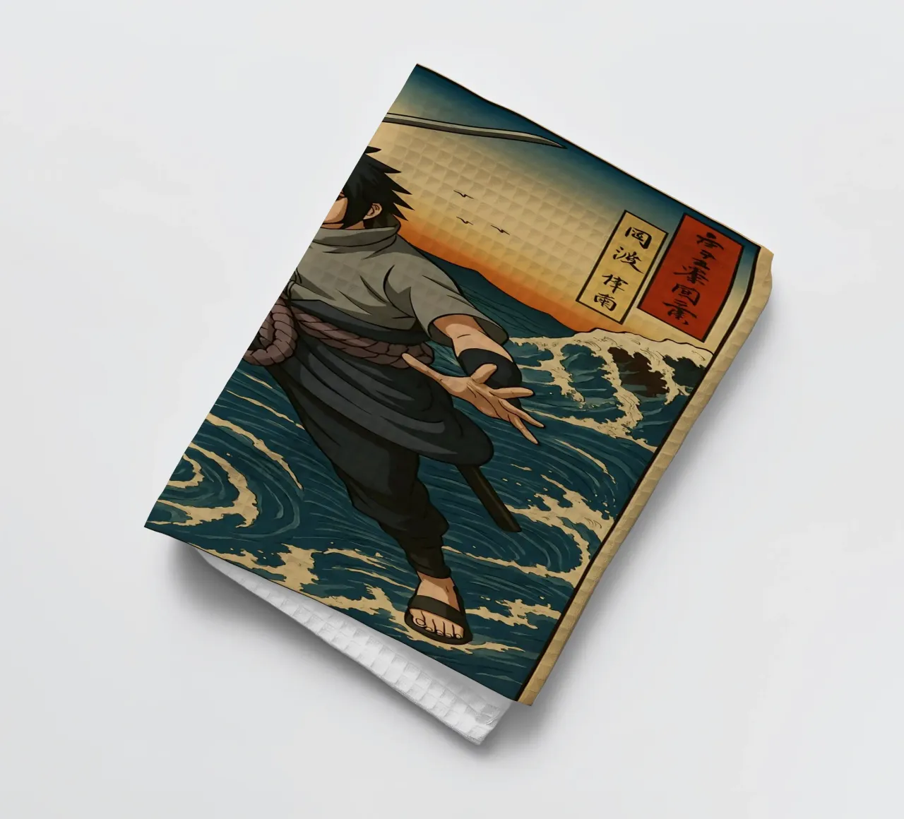 Vintage sasuke Japan Art canovaccio da cucina da KakiHanryJP