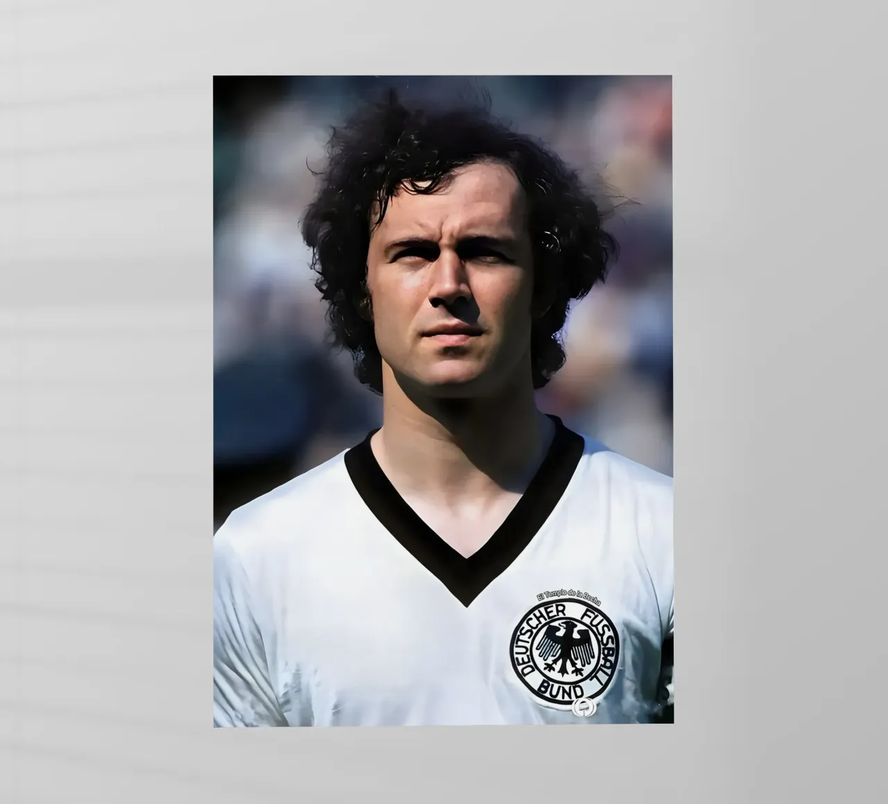 Franz Beckenbauer pellicola backlit da Low poly art