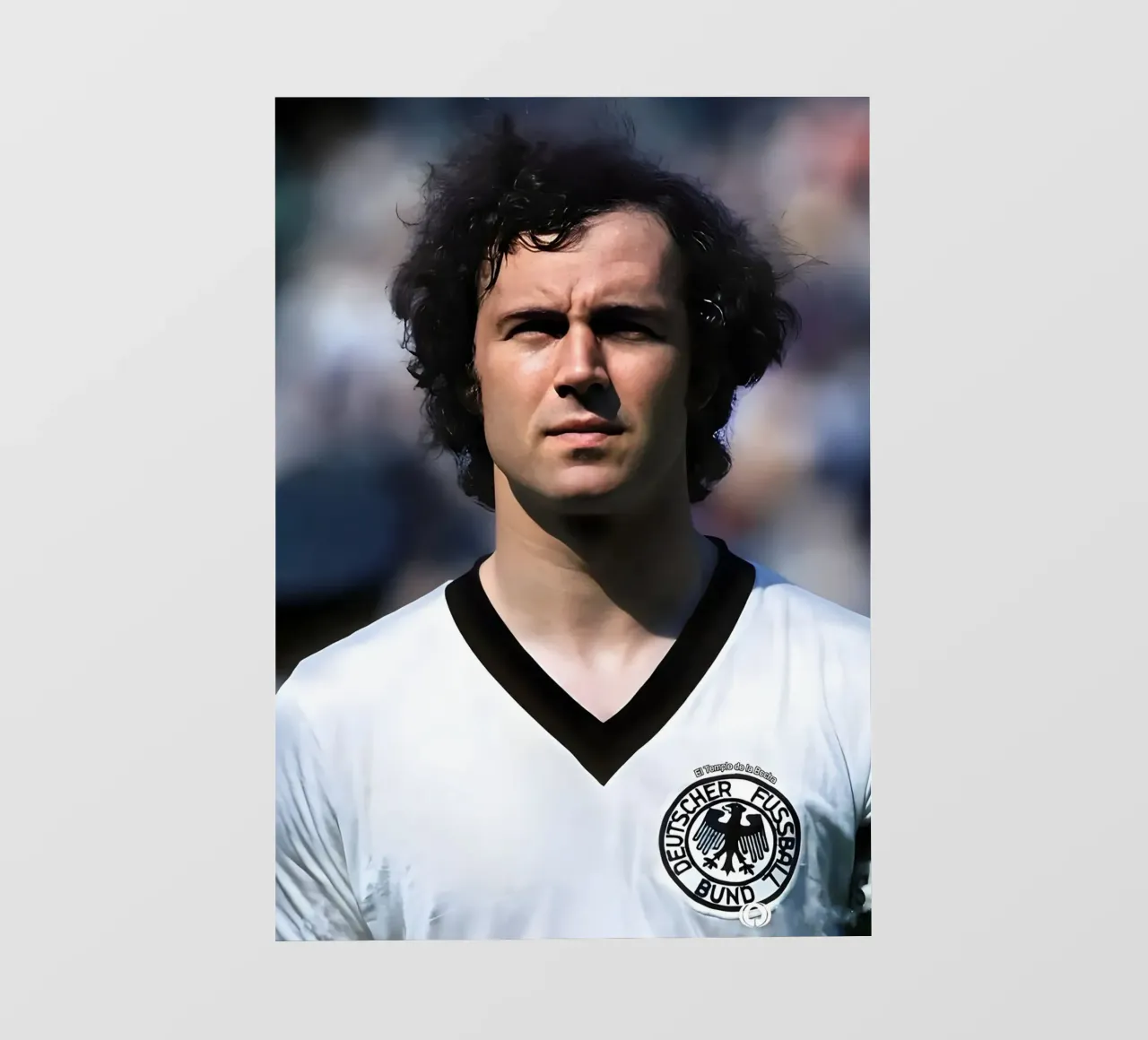 Franz Beckenbauer pellicola backlit da Low poly art