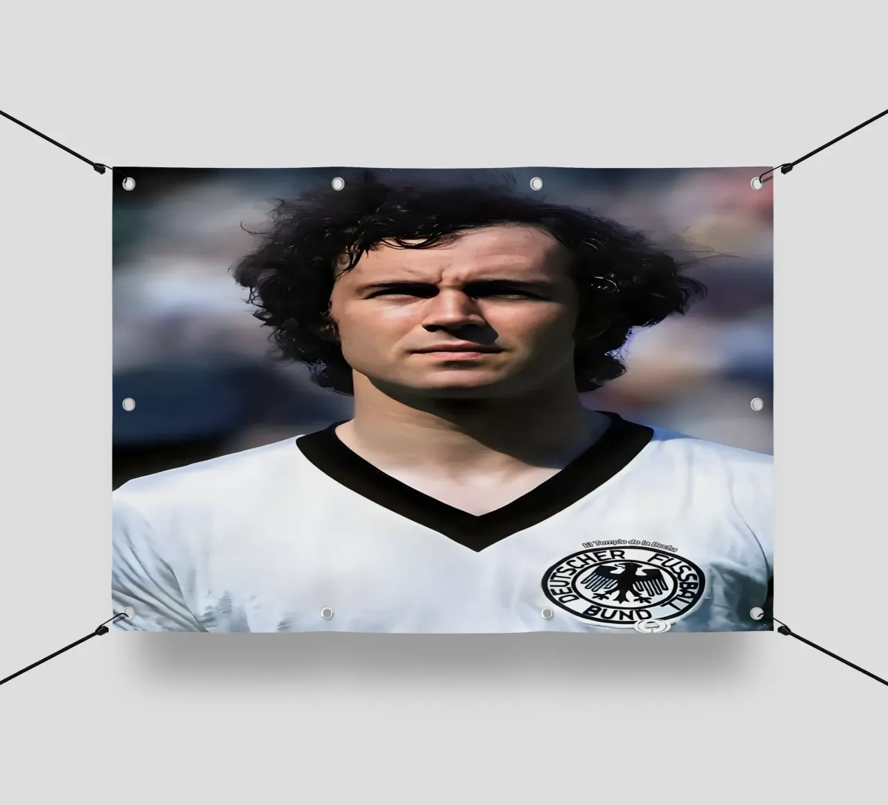 Franz Beckenbauer telo in pvc da Low poly art