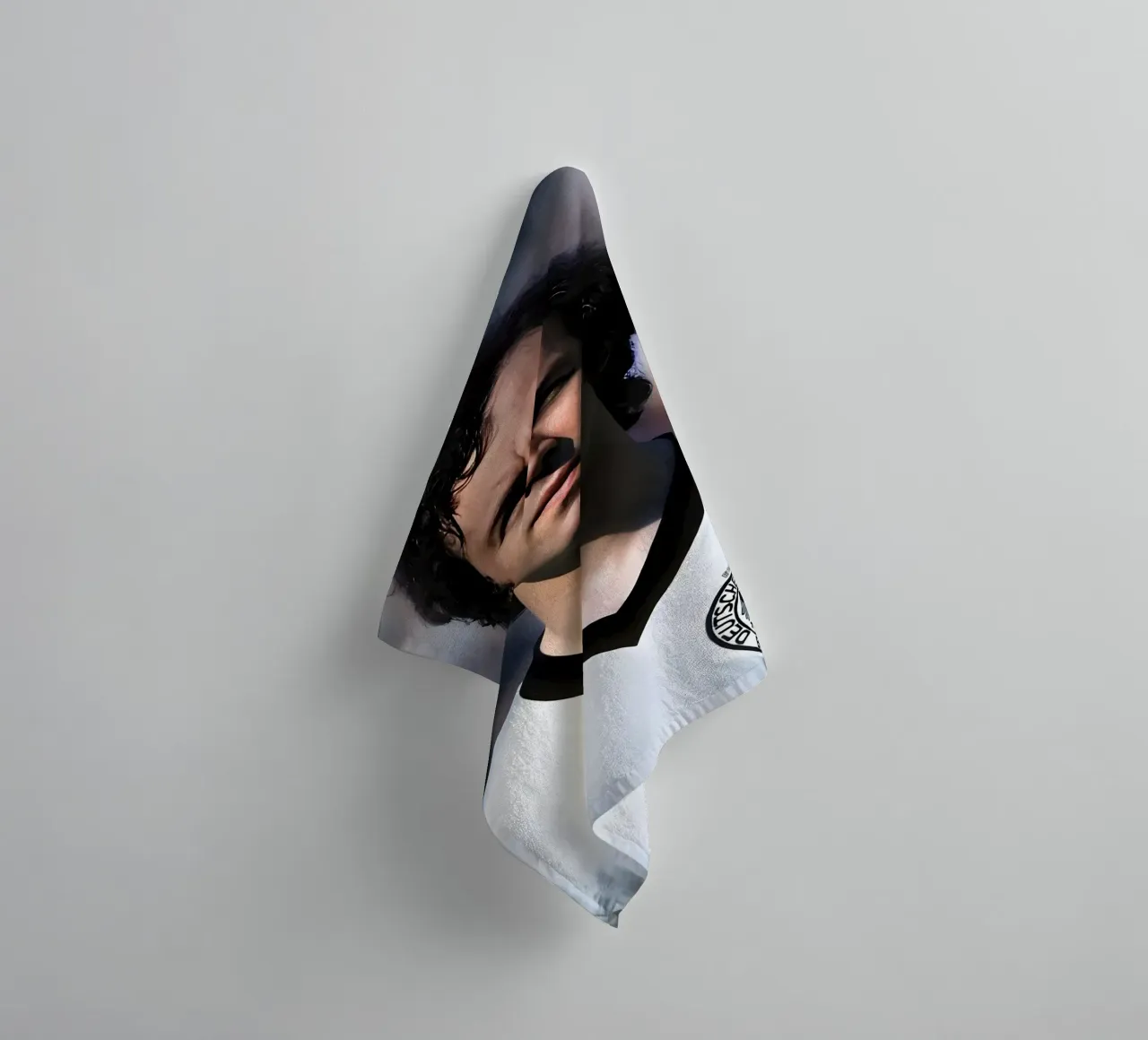 Franz Beckenbauer asciugamano da bagno da Low poly art