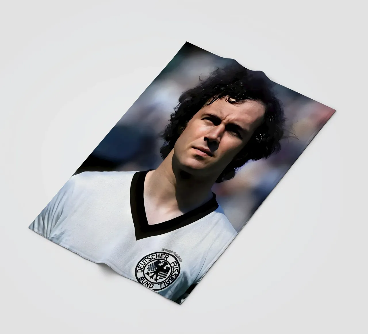 Franz Beckenbauer coperta in pile da Low poly art
