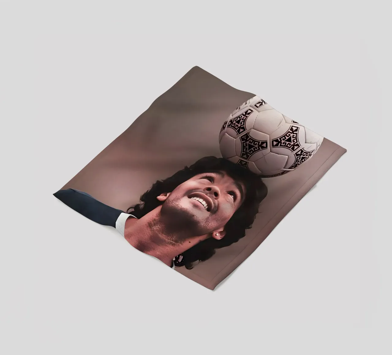 Maradona fleece blanket by Low poly art