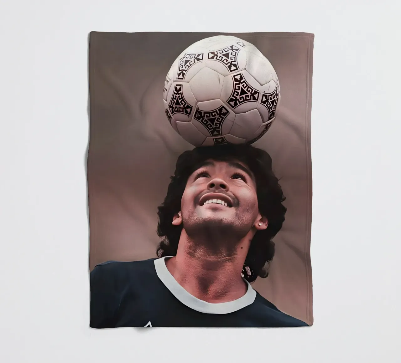 Maradona fleece blanket by Low poly art
