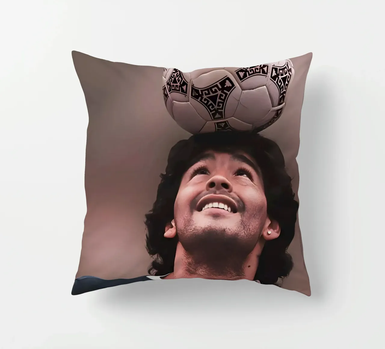 Maradona cuscino da Low poly art