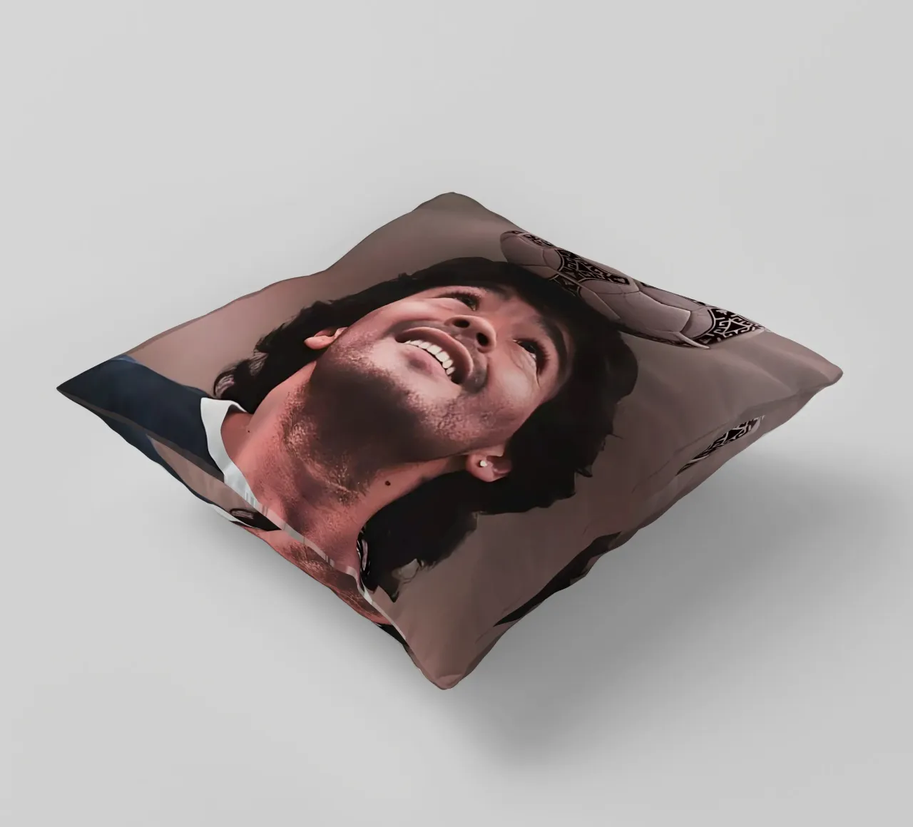 Maradona cuscino da Low poly art