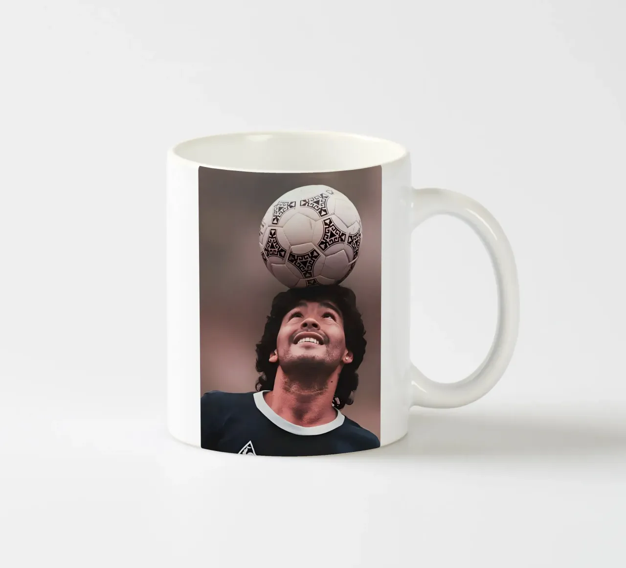 Maradona tazza in ceramica da Low poly art