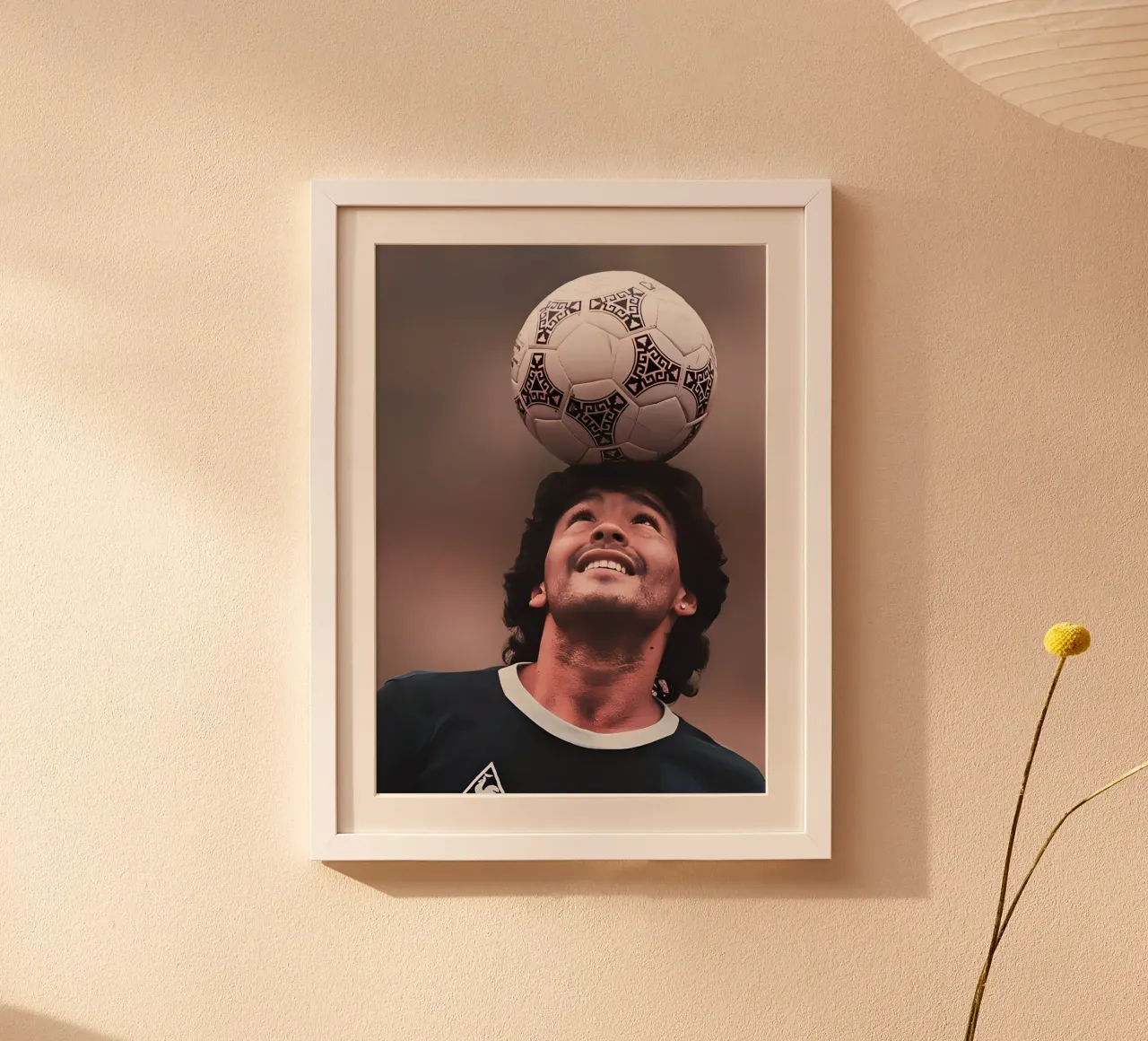 Maradona carta hahnemühle da Low poly art