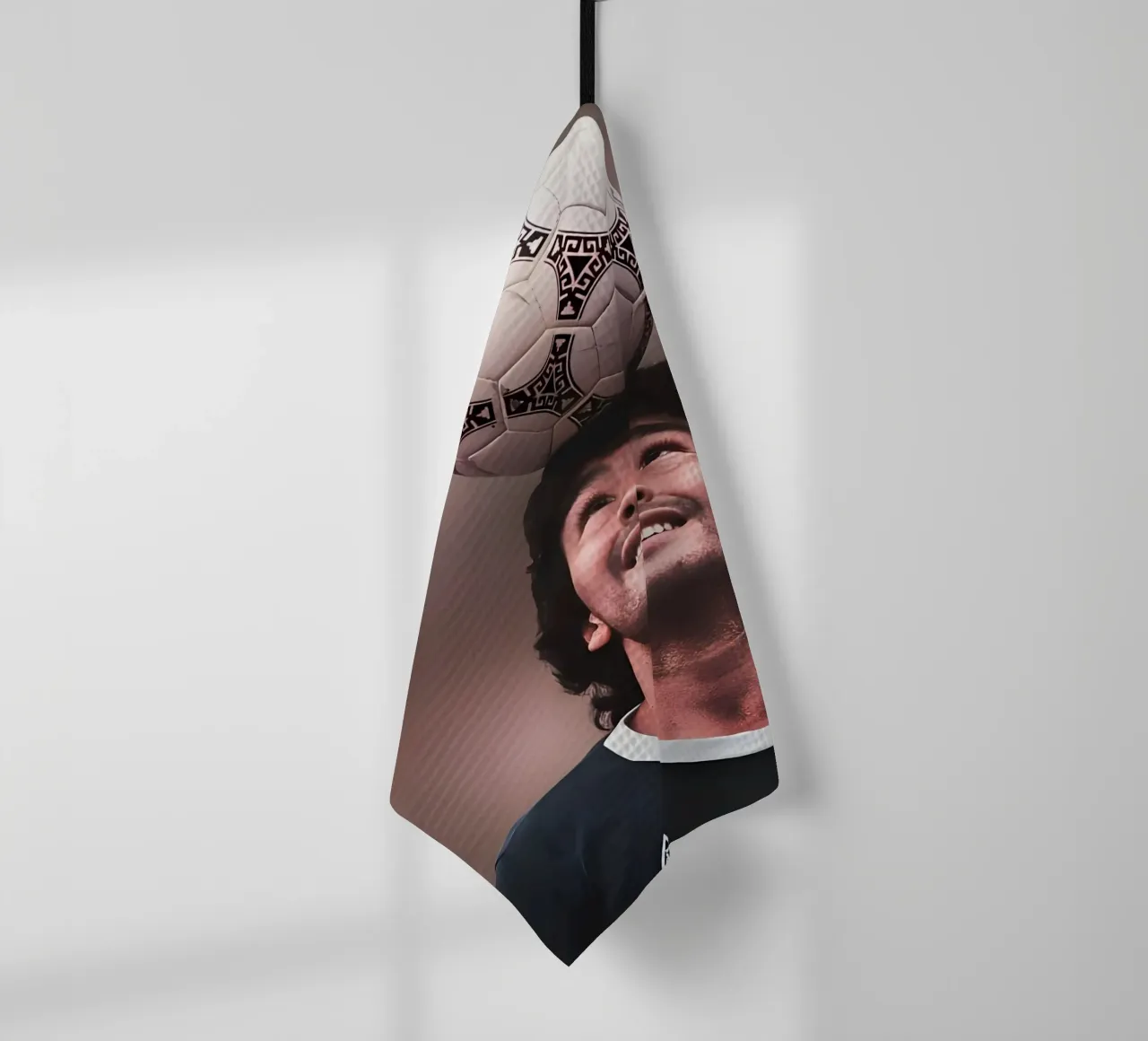 Maradona canovaccio da cucina da Low poly art