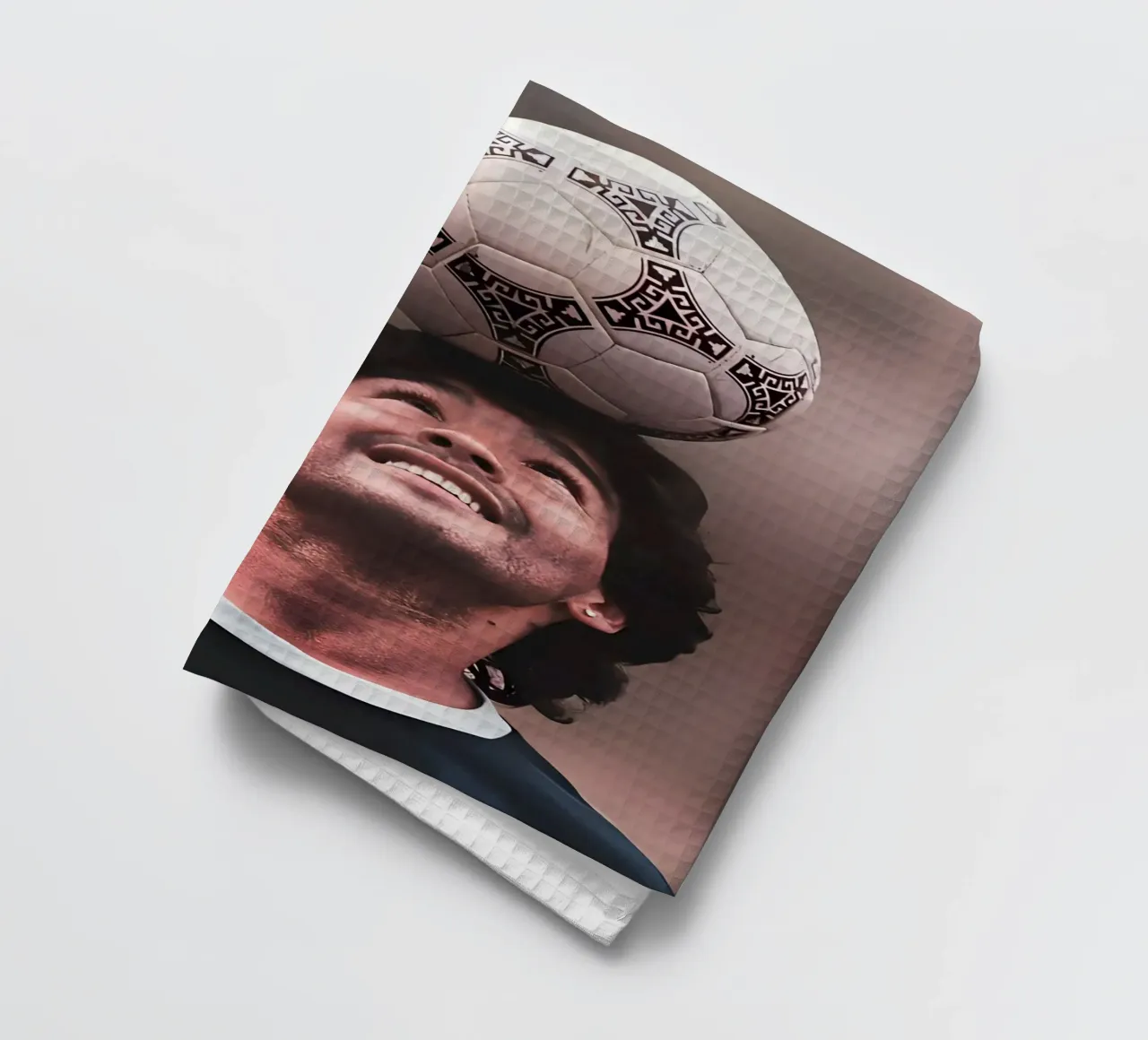 Maradona canovaccio da cucina da Low poly art