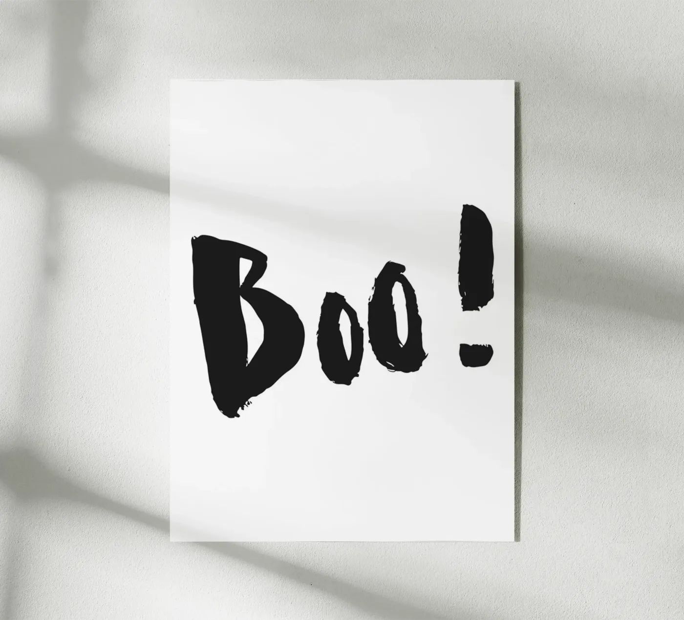 Boo! Typografie plexiglass da Brushmeetspaper