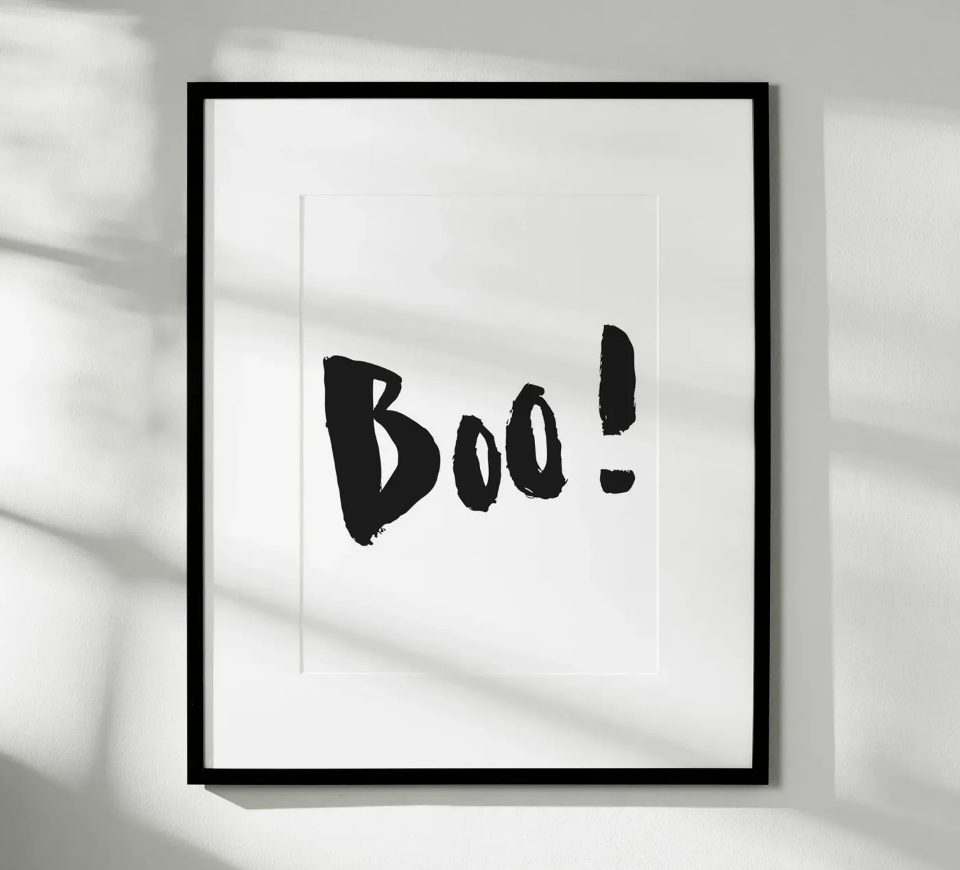 Boo! Typografie poster da Brushmeetspaper