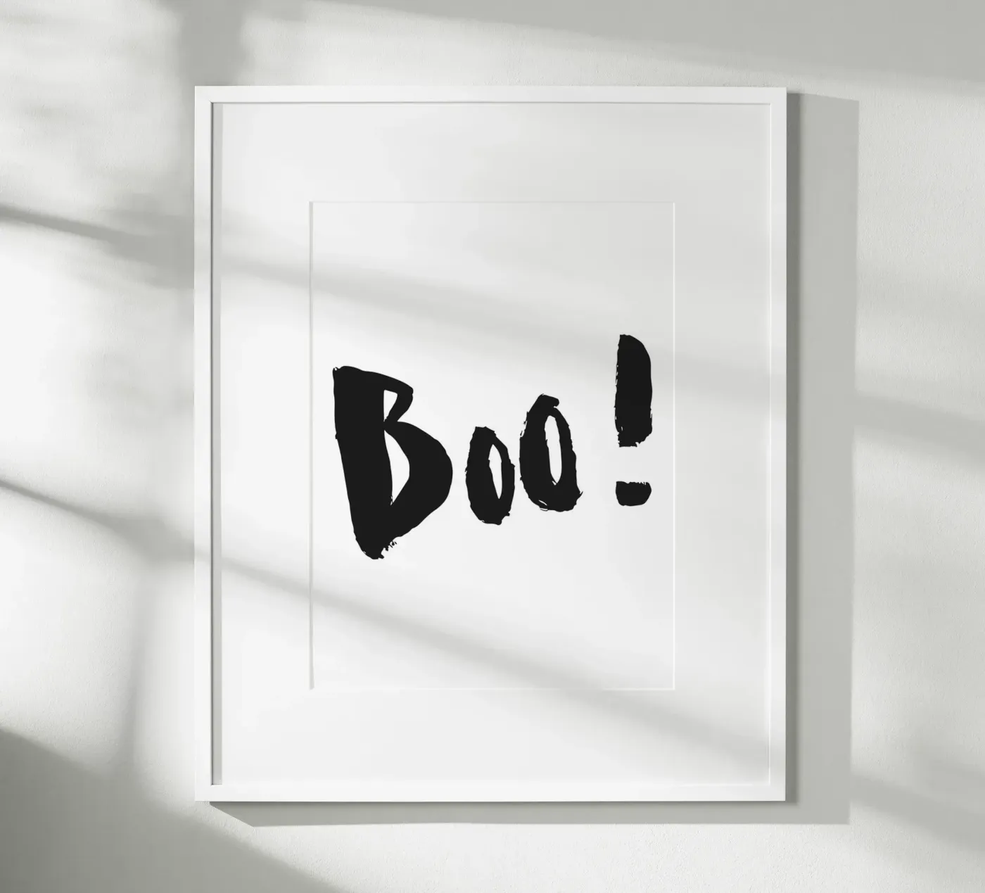 Boo! Typografie poster da Brushmeetspaper