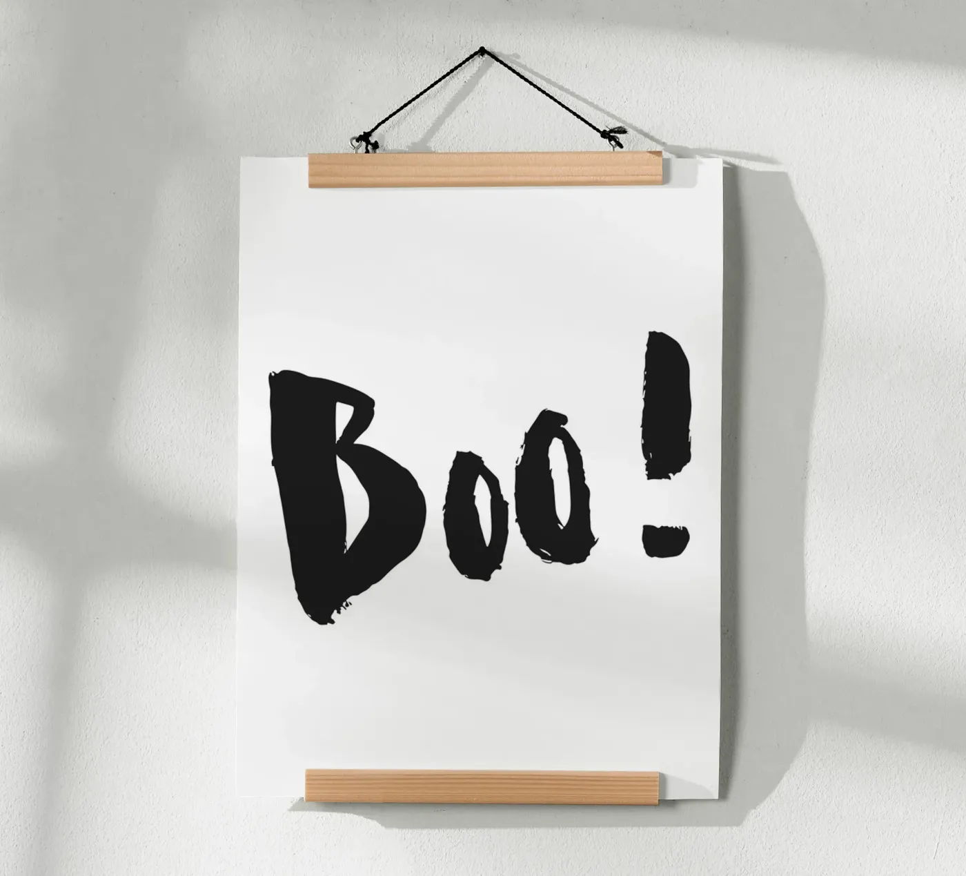 Boo! Typografie poster da Brushmeetspaper