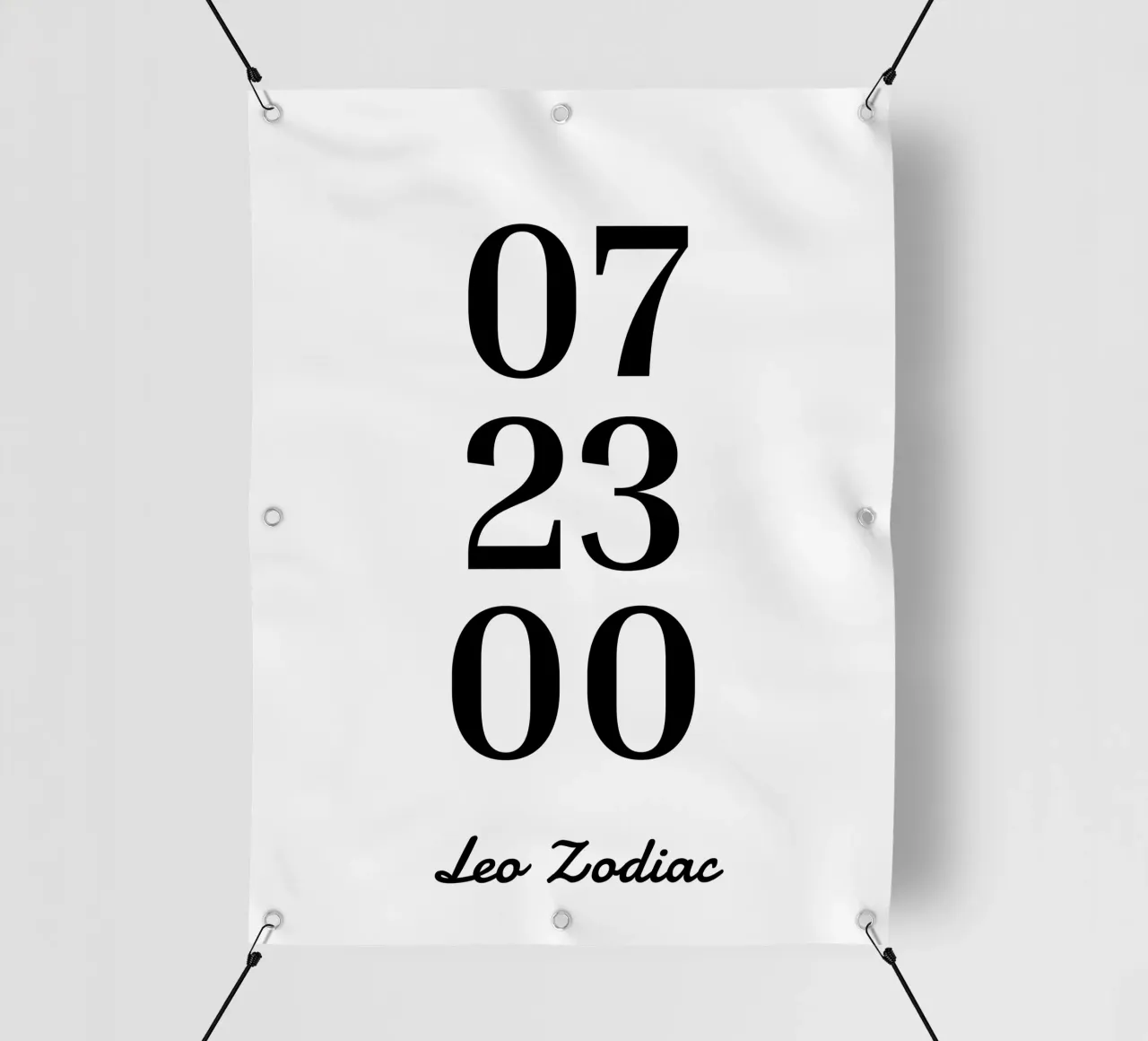 Zodiaque personnalisé bâche pvc de YV TYPOGRAPHY