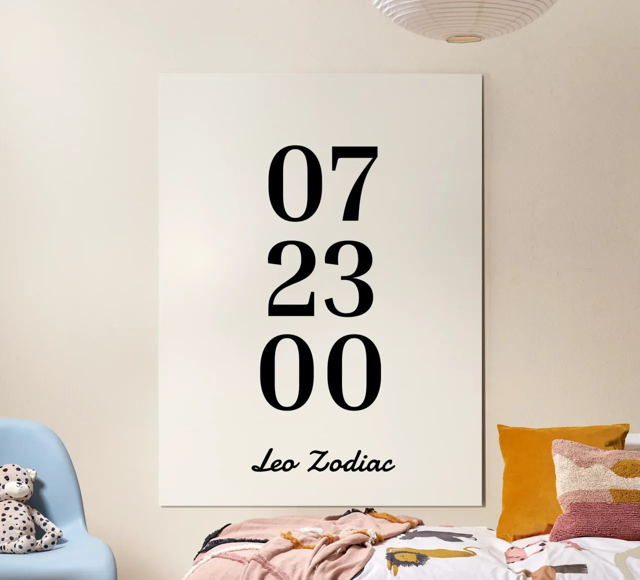 Personalized Zodiac poster by YV TYPOGRAPHY