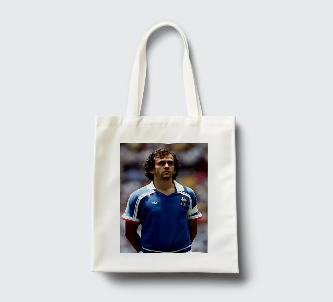 Michel Platini tote bag de Low poly art