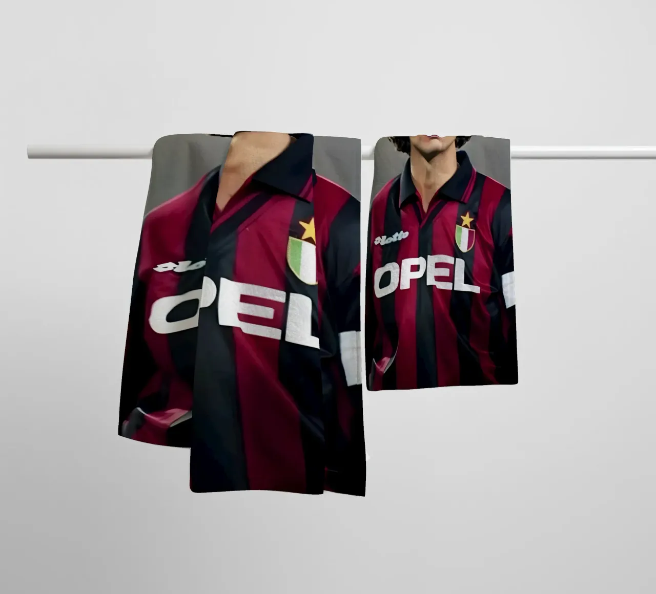 Paolo Maldini asciugamano da bagno da Low poly art