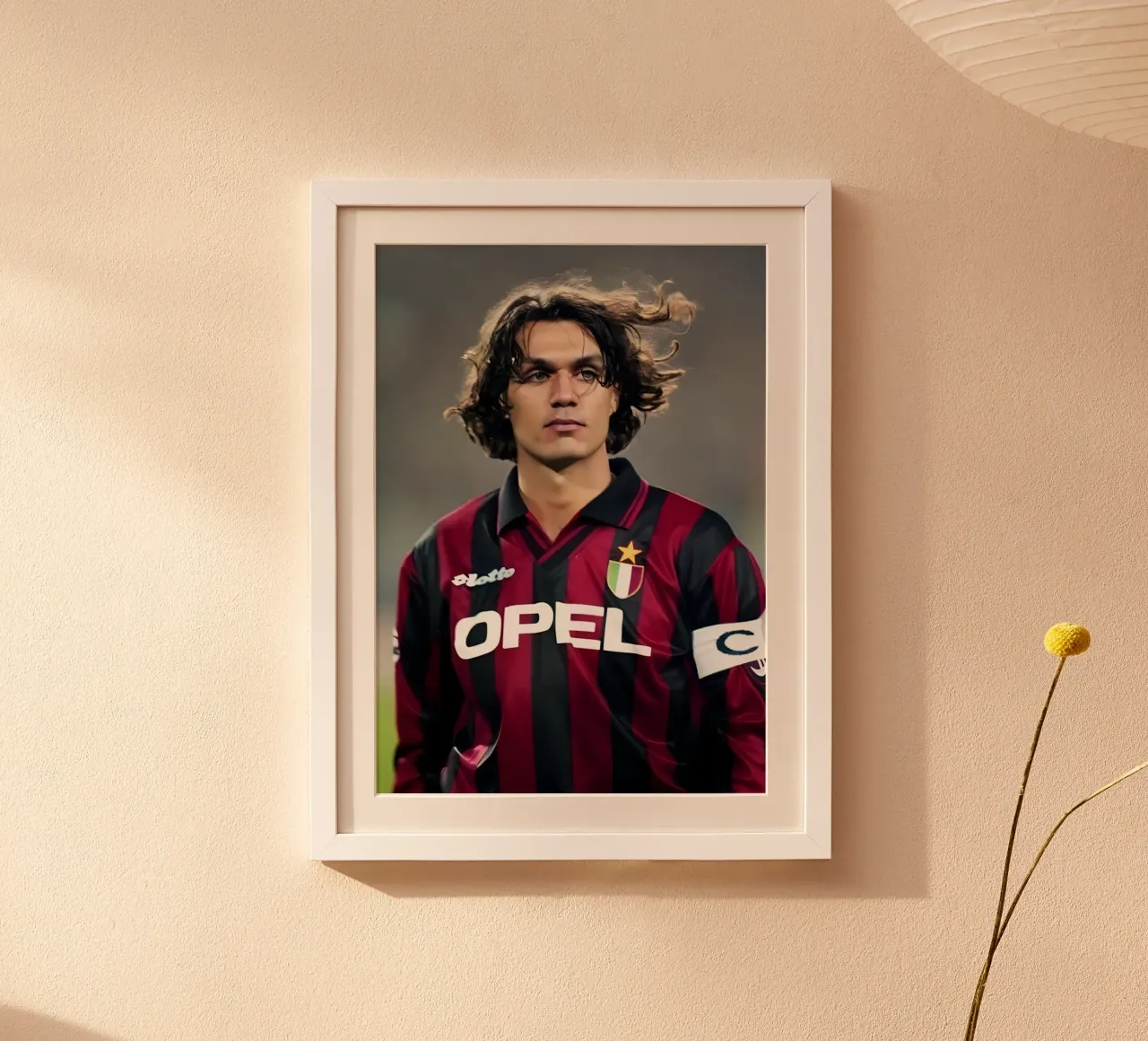 Paolo Maldini carta hahnemühle da Low poly art