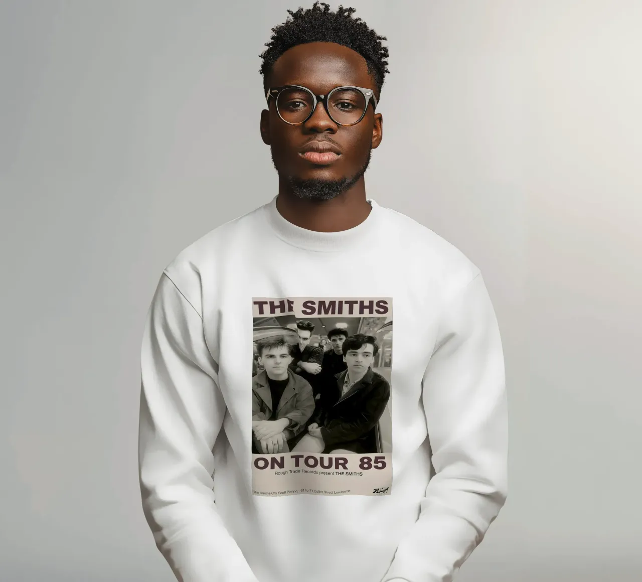 KOATY Canvas Wall Art The Smiths on Tour 1985 Vintage Home sweatshirt by DGUnder