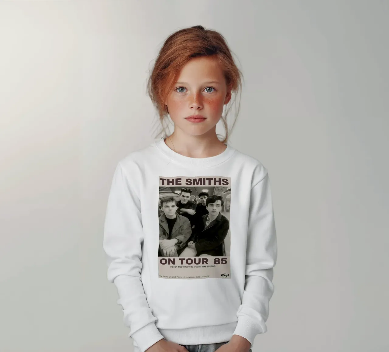KOATY Canvas Wall Art The Smiths on Tour 1985 Vintage Home kids sweatshirt by DGUnder