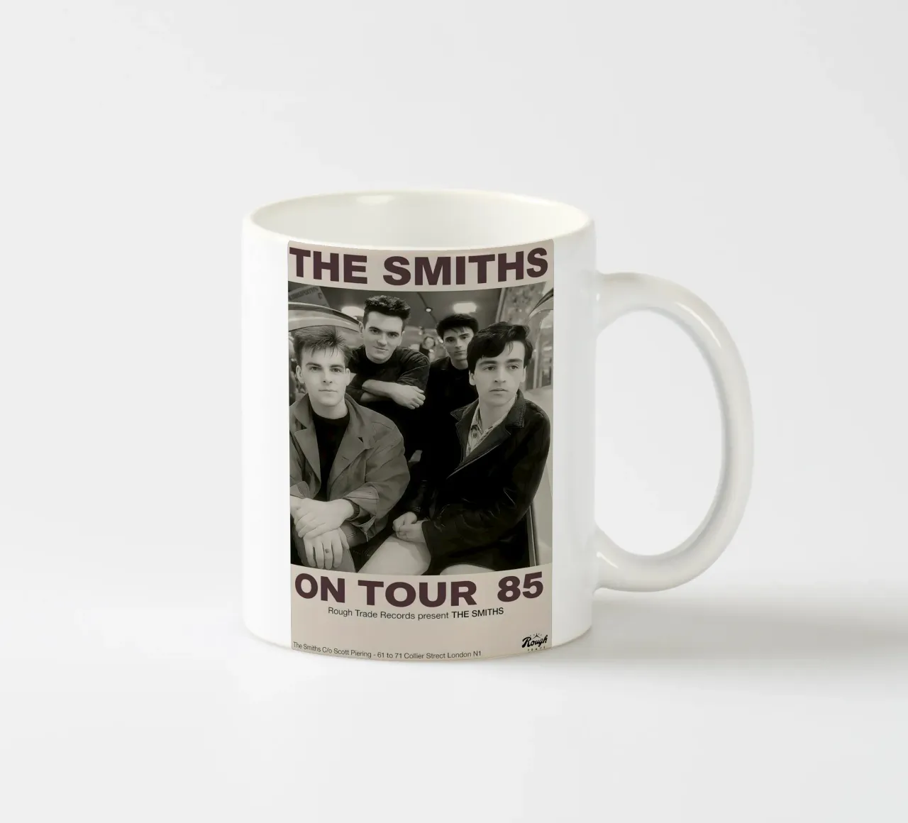 KOATY Canvas Wall Art The Smiths on Tour 1985 Vintage Home keramische mok van DGUnder