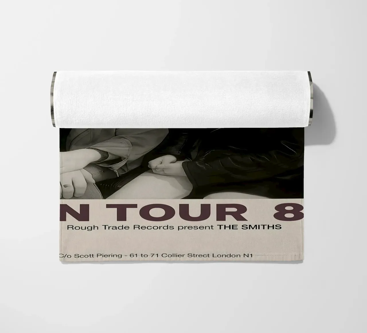 KOATY Canvas Wall Art The Smiths on Tour 1985 Vintage Home beach towel by DGUnder