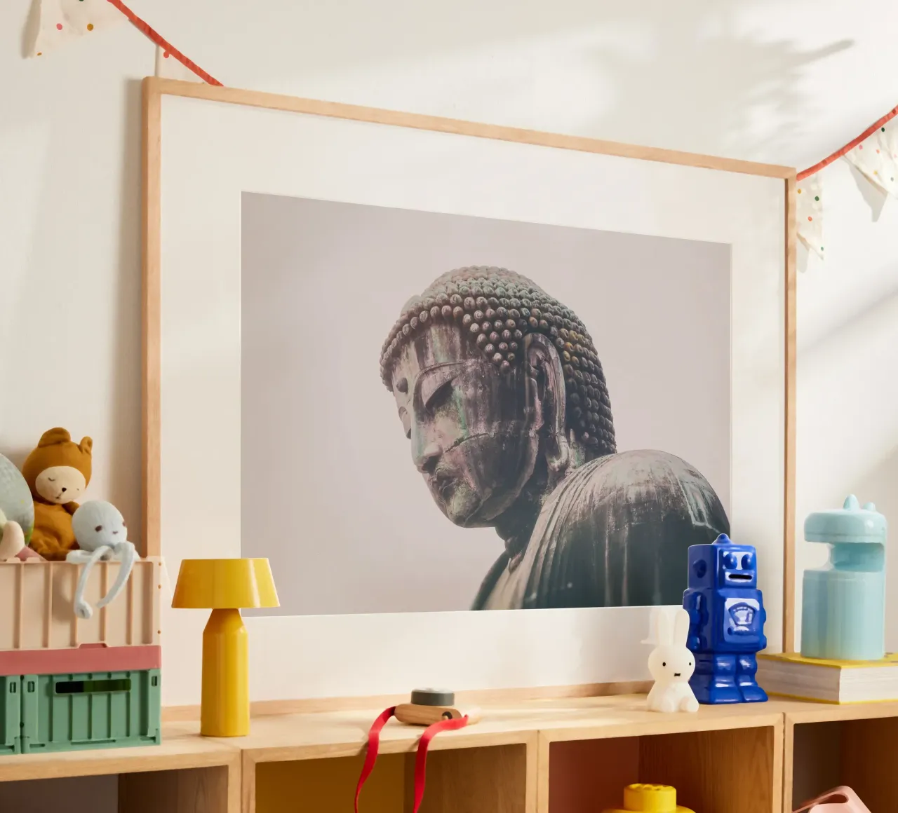 Grande Buddha 2 poster con telaio in plastica da thetraveller