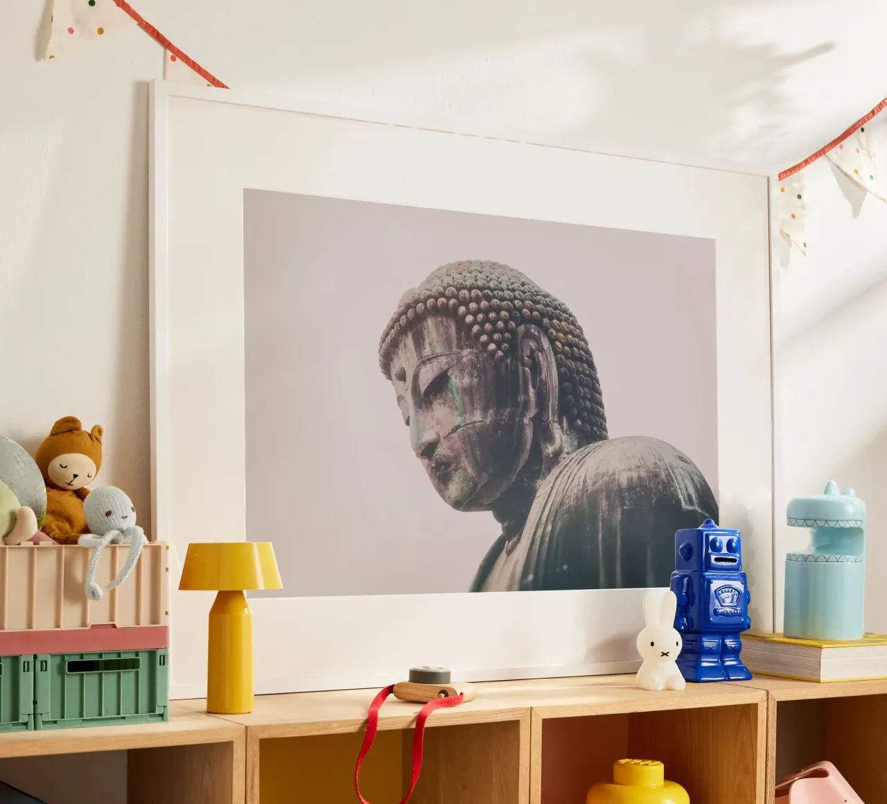 Grande Buddha 2 poster con telaio in plastica da thetraveller